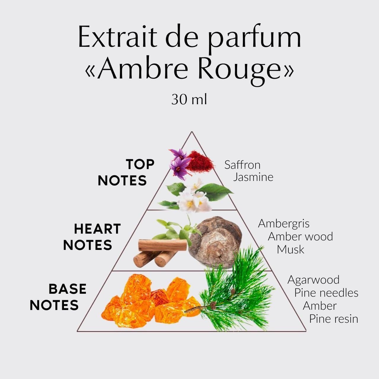 PREparfumer Ambre Rouge From France – Elegant Scents From France – Luxury Fragrance – Long Lasting Perfume – Perfect Gift For Him and Her