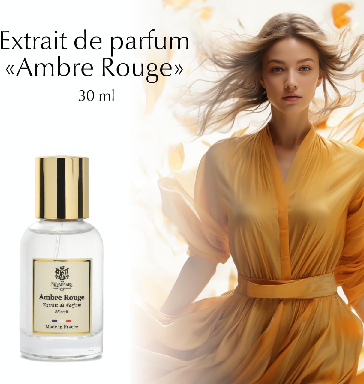 PREparfumer Ambre Rouge From France – Elegant Scents From France – Luxury Fragrance – Long Lasting Perfume – Perfect Gift For Him and Her