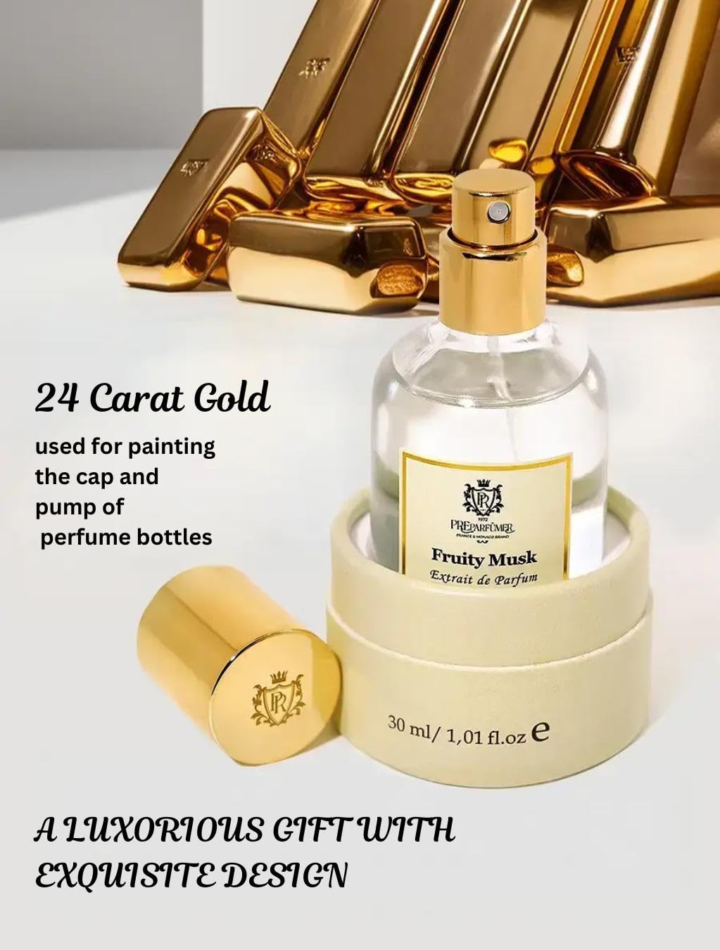 PREparfumer Fruity Musk From France – Elegant Scents From France – Luxury Fragrance – Long Lasting Perfume – Perfect Gift For Him and Her