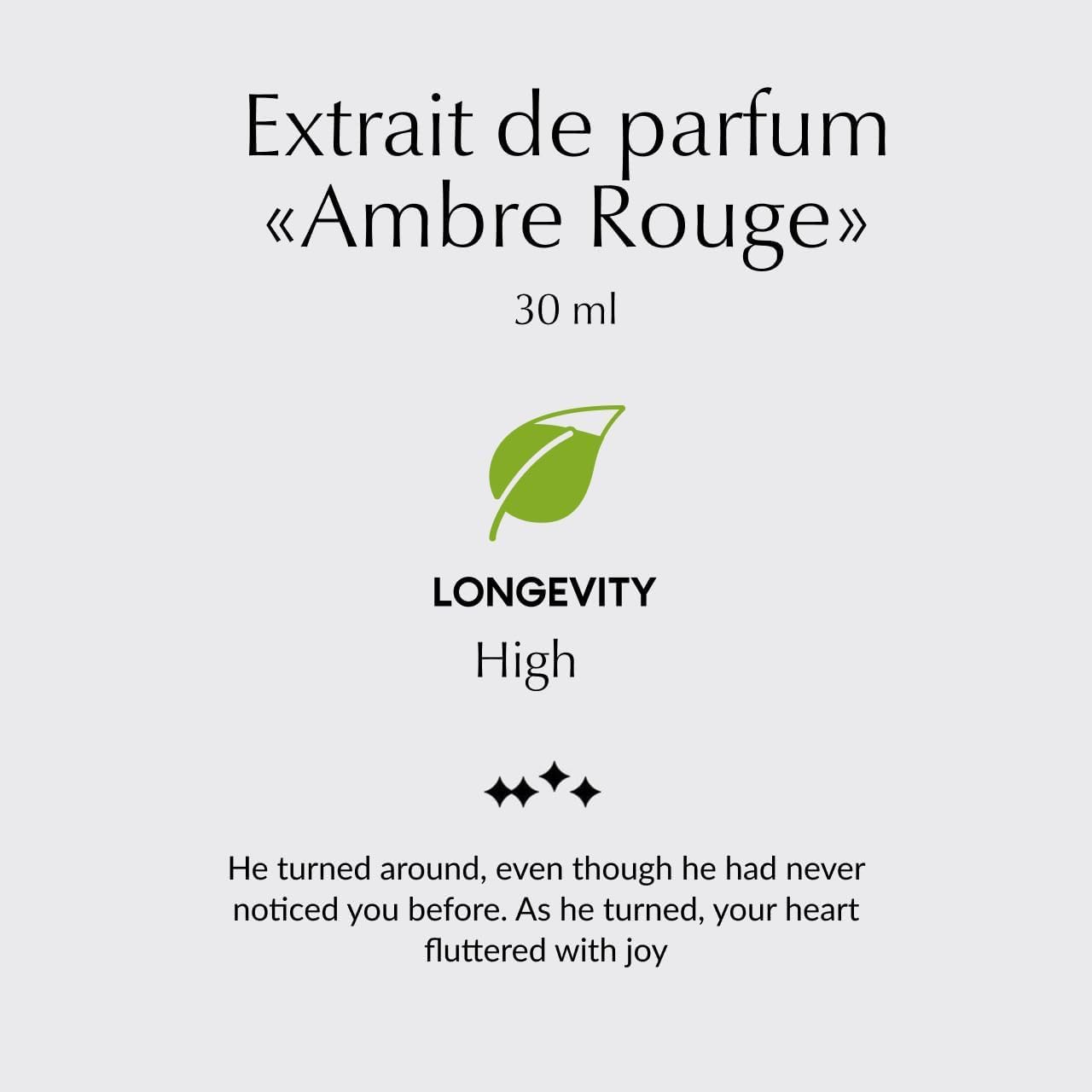 PREparfumer Ambre Rouge From France – Elegant Scents From France – Luxury Fragrance – Long Lasting Perfume – Perfect Gift For Him and Her