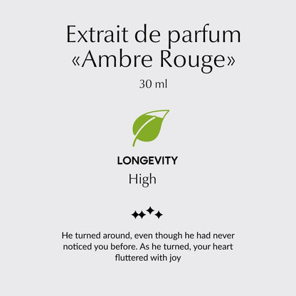 PREparfumer Ambre Rouge From France – Elegant Scents From France – Luxury Fragrance – Long Lasting Perfume – Perfect Gift For Him and Her