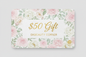 With a floral Background $50 Gift, GKbeauty Corner
